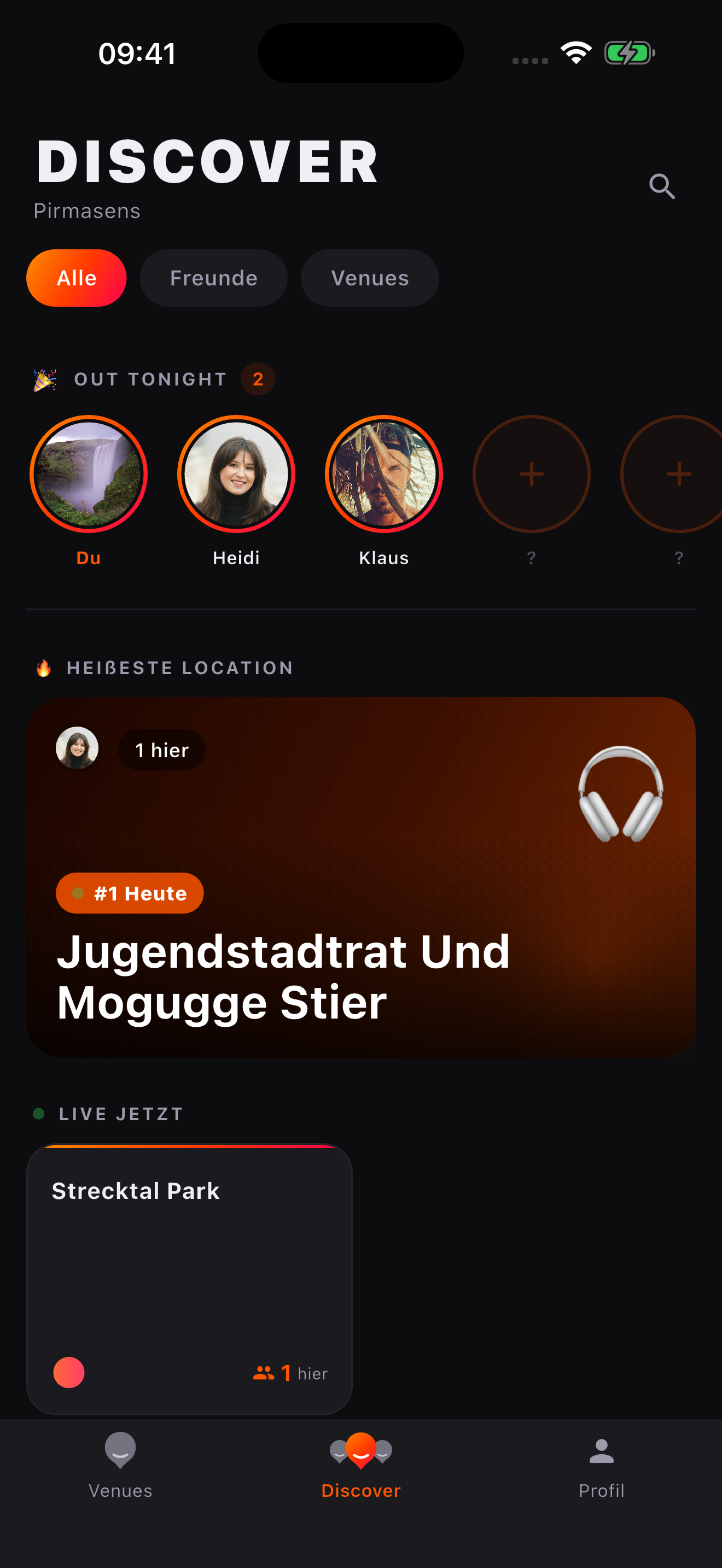 Checkd Discover Screen